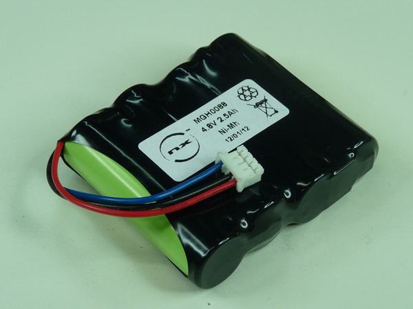 Pack(s) Batterie Nimh 4x AA NX 4S1P ST1 4.8V 2.5Ah JST