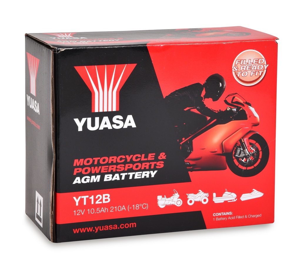 Batterie(s) Batterie moto YUASA YT12B-BS 12V 10Ah