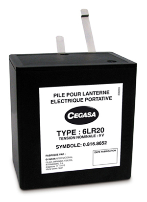Pile(s) Pile alcaline 6LR20 Cegasa 9V 15Ah
