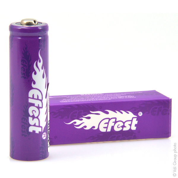 Accumulateur(s) Accus Lithium-Ion EFEST IMR14500 (AA) Li-Mn HD 3.7V 650mAh CT