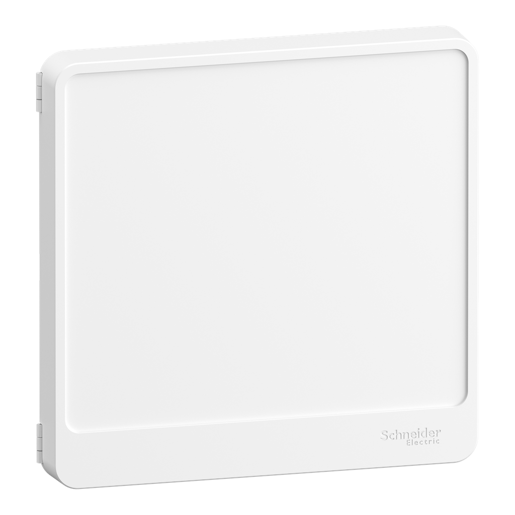 Resi9 - Porte Styl blanche (RAL 9003) pour coffret 1 rangée de 13 modules