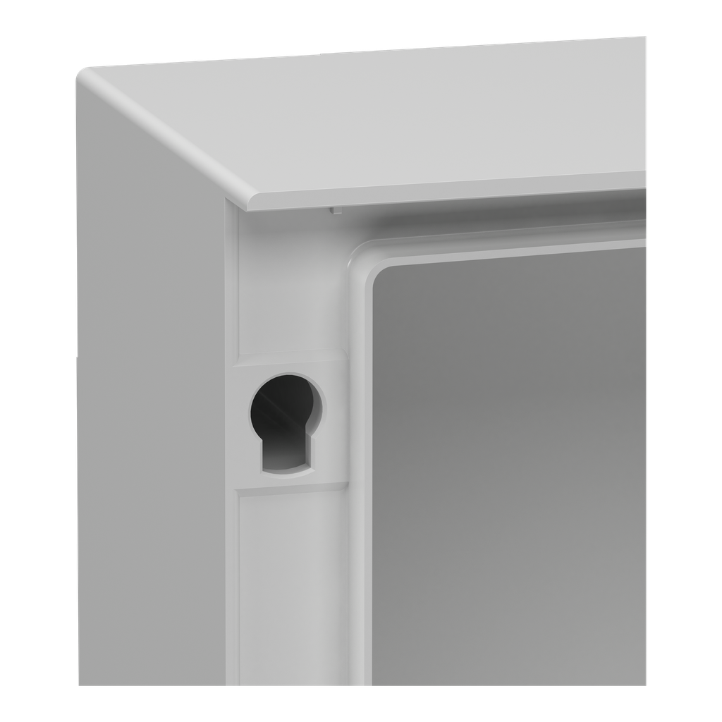 PanelSeT - Coffret polyester 847x636x300 - porte transparente - IP66 Ral7035