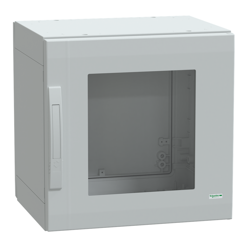 PanelSeT - Armoire polyester 500x500x420 - IP65 - vitrée Ral 7035