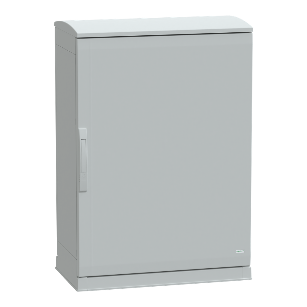 PanelSeT - Armoire polyester socle + toit 1000x750x420 - IP44 Ral 7035