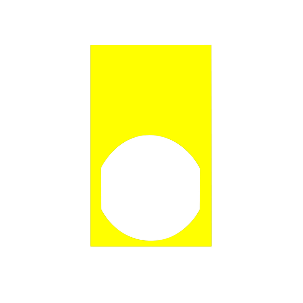 Harmony - Etiquette 30 x 50 jaune pour marquage noir
