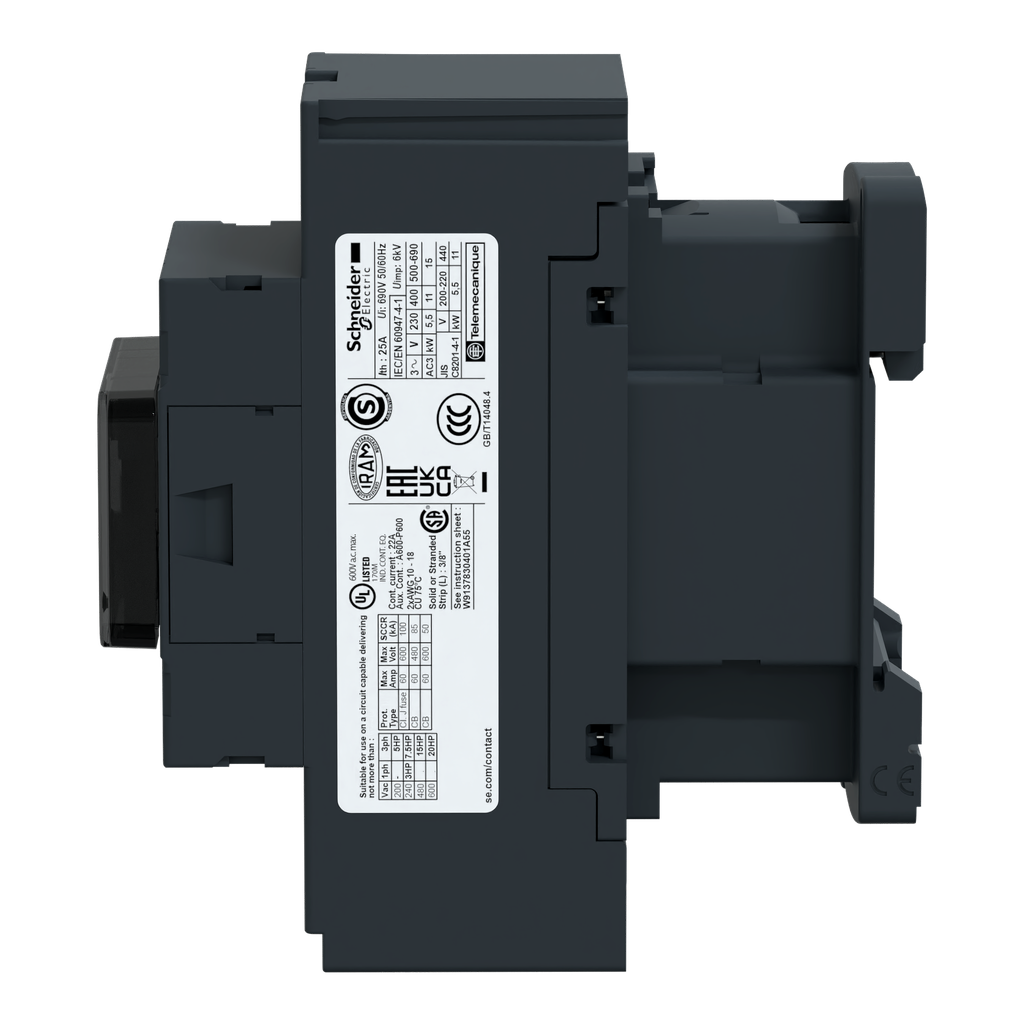 TeSys LC1D - contacteur - 3P - AC-3 440V - 32A - bobine 48Vcc