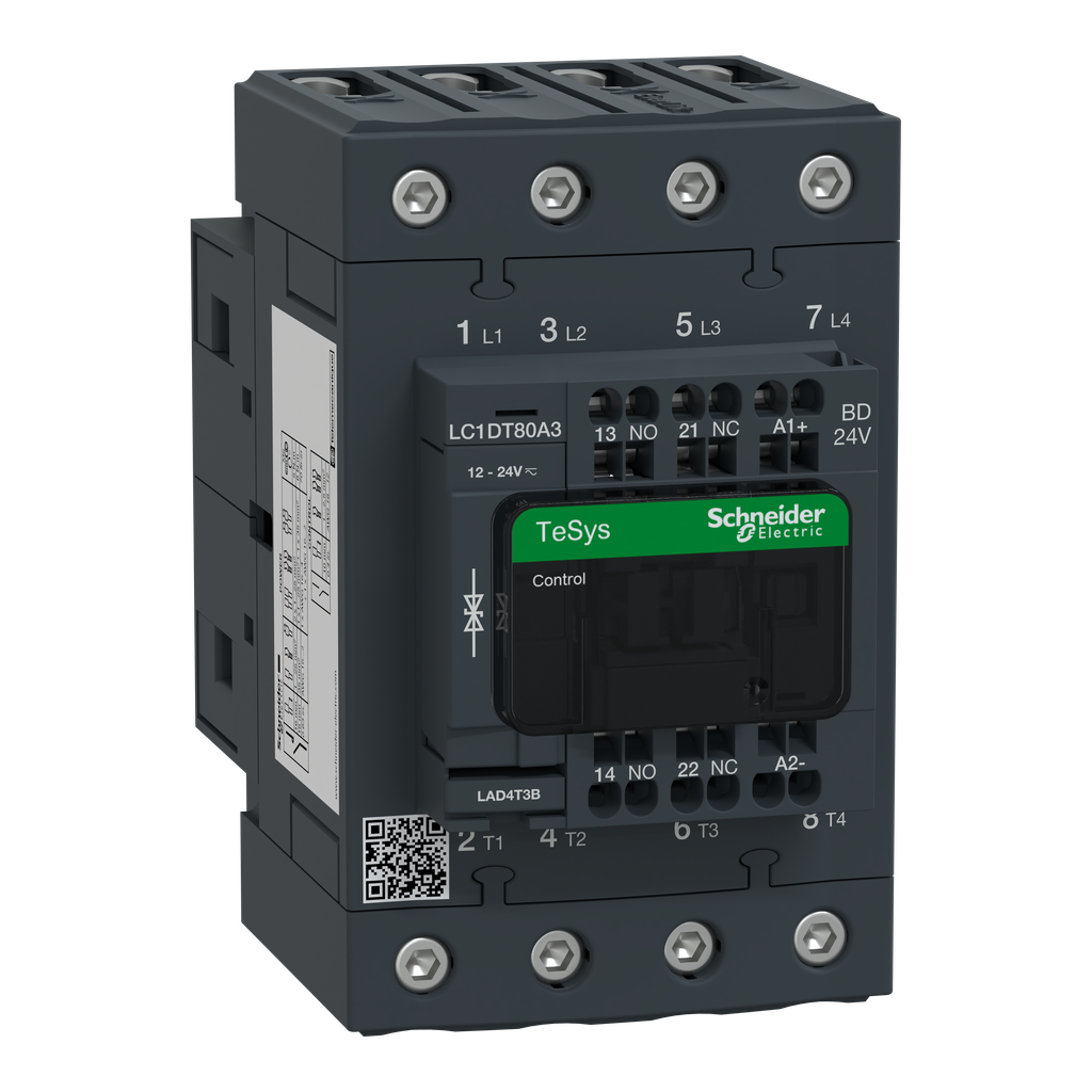 TeSys D - Cont tetra everlink 4p ac1 415v 80 a ctrl ress bob 24v cc