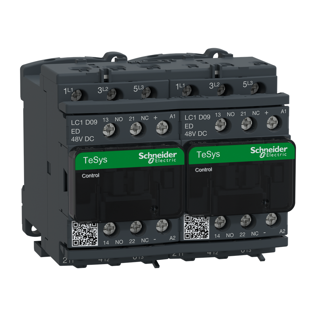 TeSys LC2D - contacteur inverseur - 3P - AC-3 440V - 9A - bobine 48Vcc