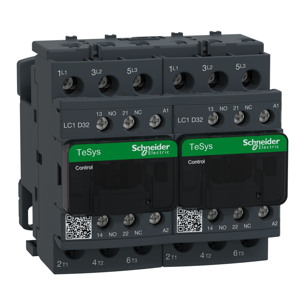 TeSys LC2D - contacteur inverseur - 3P - AC-3 440V - 32A - bobine 380Vca
