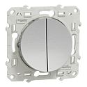 Odace 2011 - double va-et-vient - aluminium  - connexion rapide