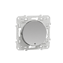 Odace 2011 - va-et-vient lumineux ou témoin - aluminium - 10A - LED orange 1,5mA