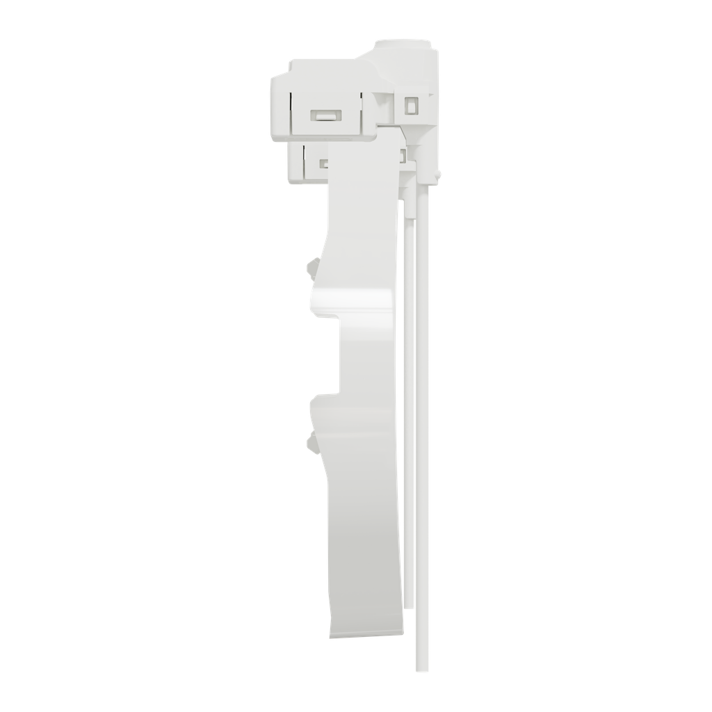 Odace 2011 - 2 demi enjoliveur - blanc - livré 2 LED bleu 0 -15mA
