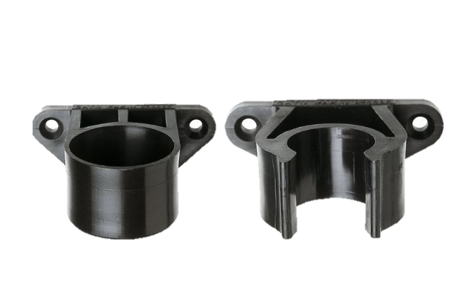 support mural de perche diam 28-30 mm, plastique semi-rigide.