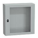 PanelSeT S3D - Enveloppe acier - H600xL600xP200 mm - porte vitrée