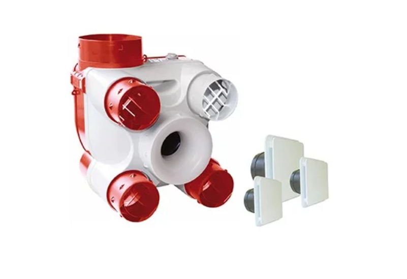 Kit VMC à sondes thermo-hygrométriques pour l'habitat pavillonnaire jusqu'à 4 s.