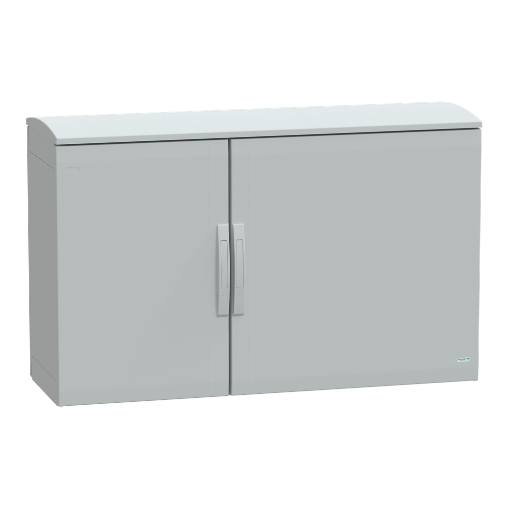 PanelSeT - Armoire polyester toit 750x1250x420 - IP44 Ral 7035