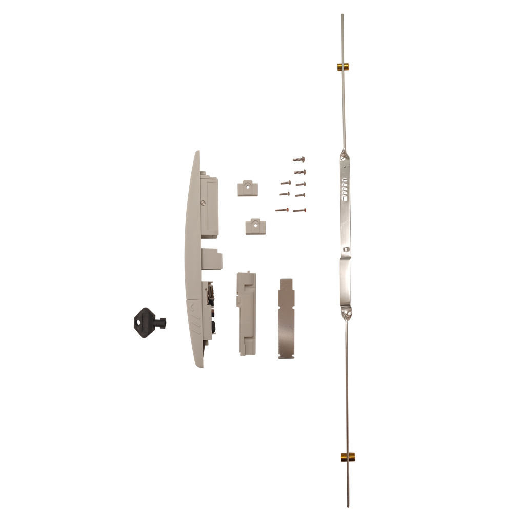 PanelSeT - Serrure manette et tringleri e de PLA hauteur 1500 Ral 7035