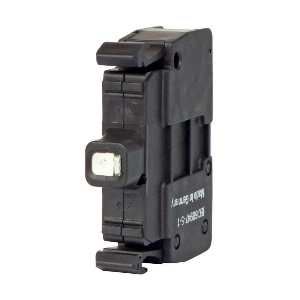 Elément LED, vert, fixation par l'avant, cage clamp