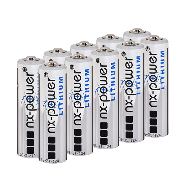 Boîte(s) de 10 Pile lithium AA - L91 Nx-Power Lithium 1.5V 2800mAh