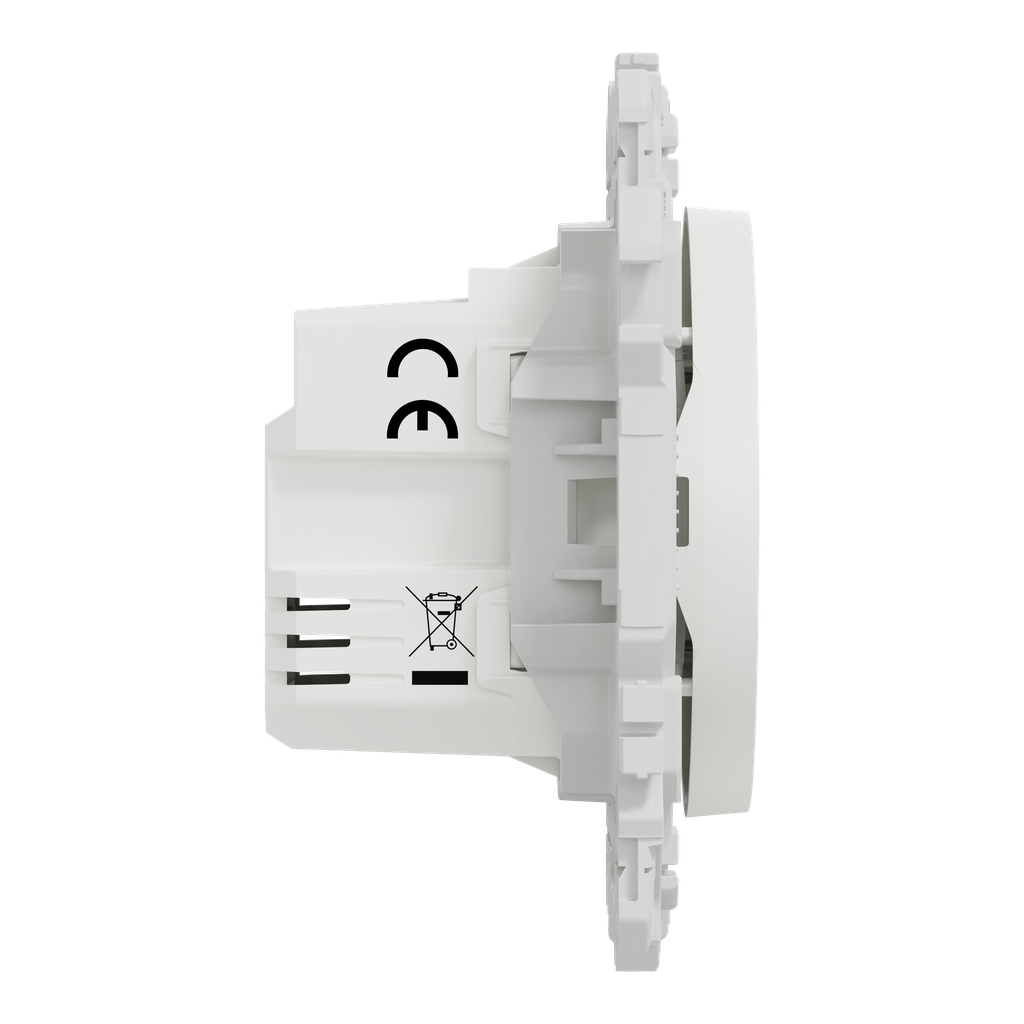 Wiser Odace - interrupteur volet-roulant connecté 4A zigbee - blanc craie