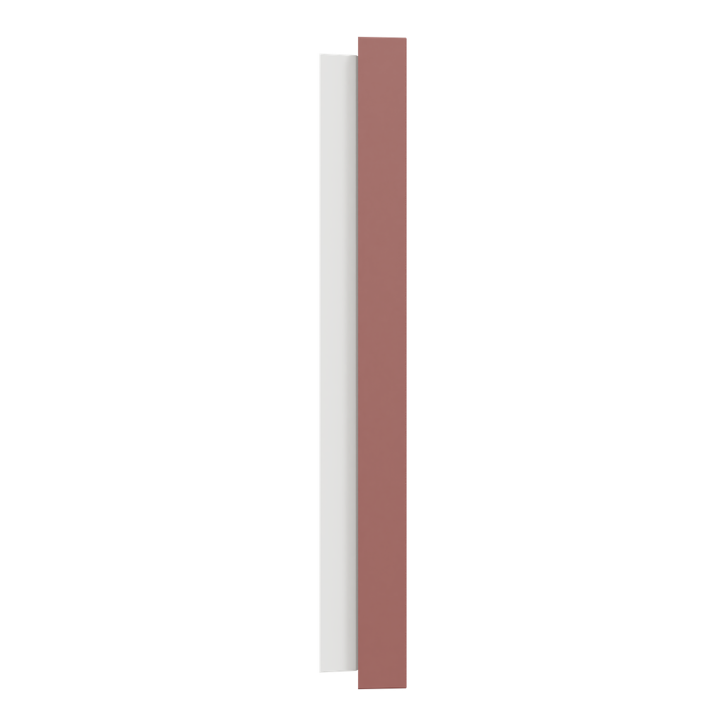 Odace - plaque de finition 1 poste - couleur Rose grenat