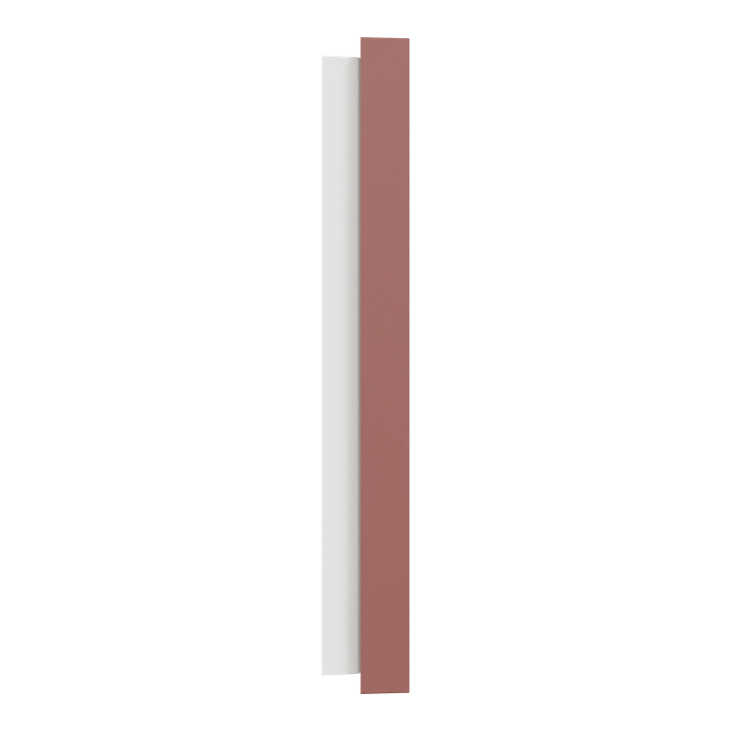 Odace - plaque de finition 2 postes - couleur Rose grenat