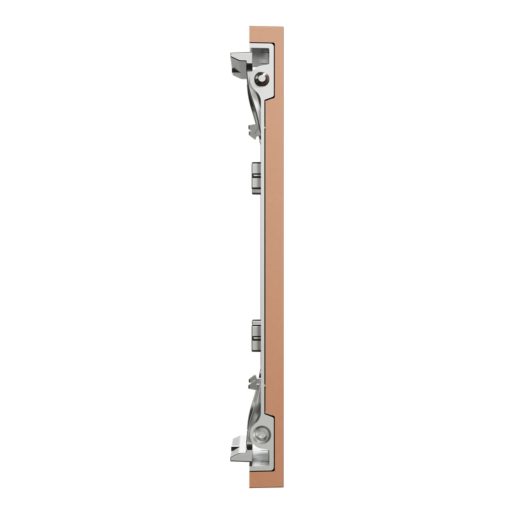 Odace Architecte - plaque de finition centrale - effet Cuivre