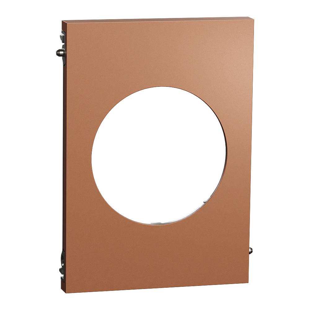 Odace Architecte - plaque de finition centrale - effet Cuivre