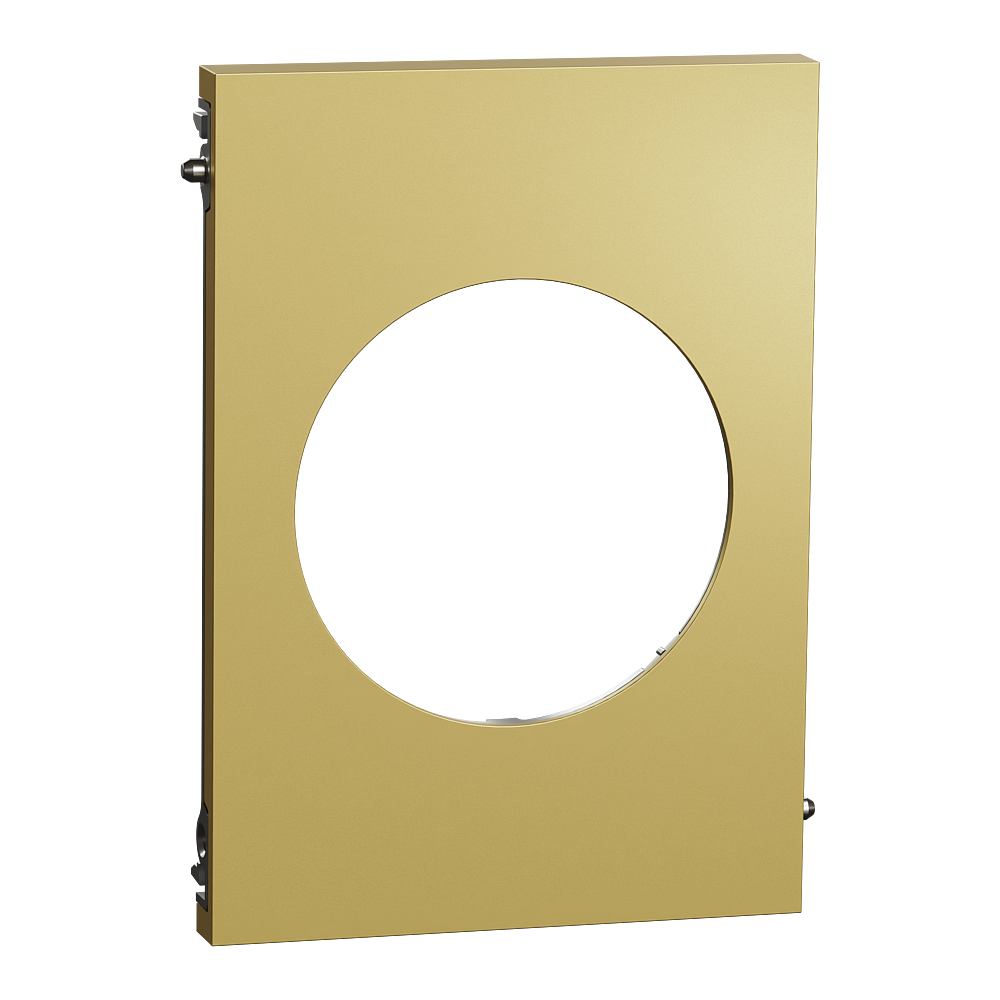 Odace Architecte - plaque de finition centrale - effet Laiton