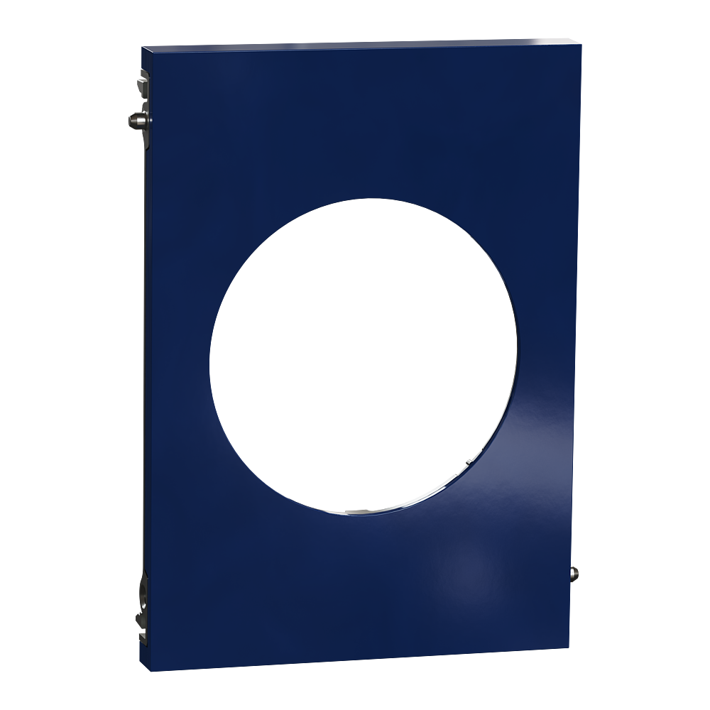 Odace Architecte - plaque de finition centrale - Bleu émaillé