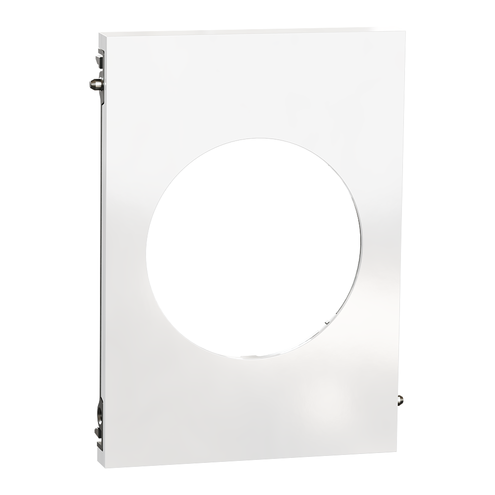 Odace Architecte - plaque de finition centrale - Blanc émaillé