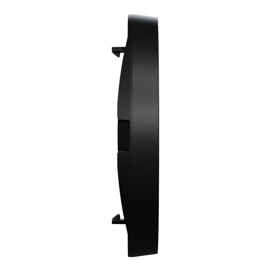 Odace - demi-enjoliveur seul à voyant - pour double VV ou poussoir - noir onyx