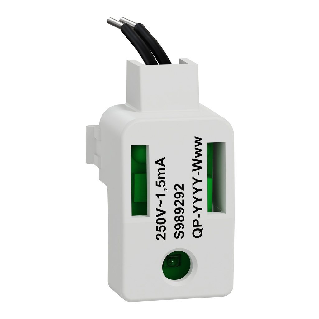 Odace - LED verte 1,5mA 250V à câbler - localisat/témoin - forte luminosité