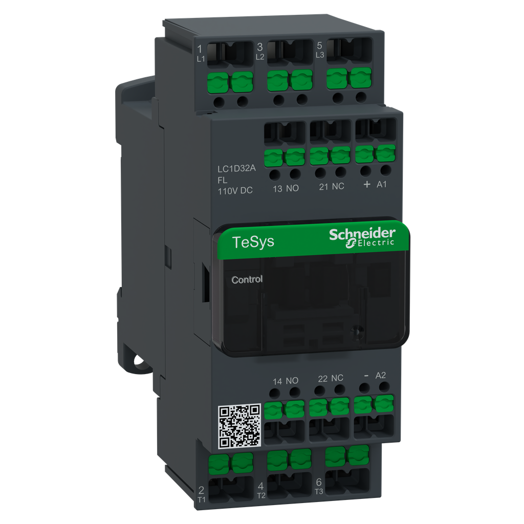 TeSys LC1D - Snap In  - contacteur - 3P - AC-3 440V - 32A - bobine 110Vcc