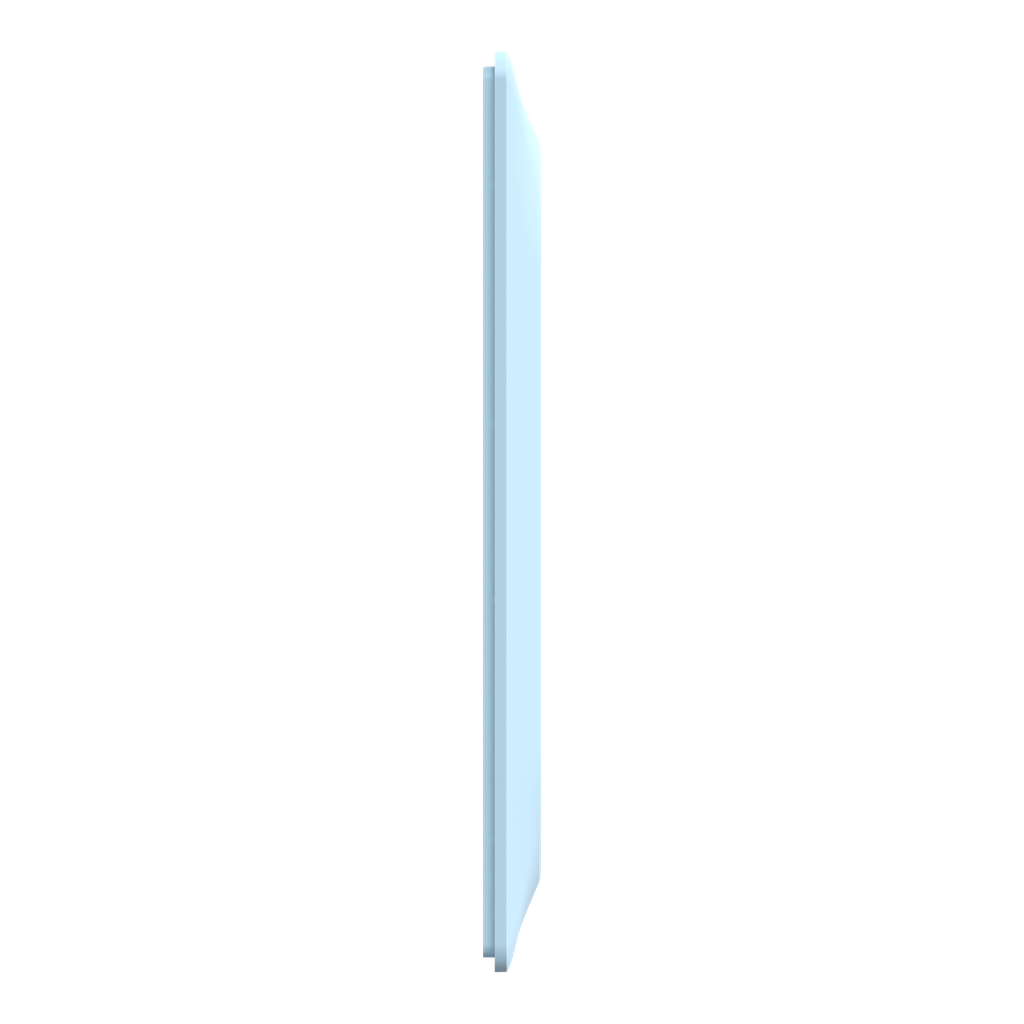 Ovalis - Plaque de finition - 2 postes Vertical - entraxe 71mm - Bleu Azurin
