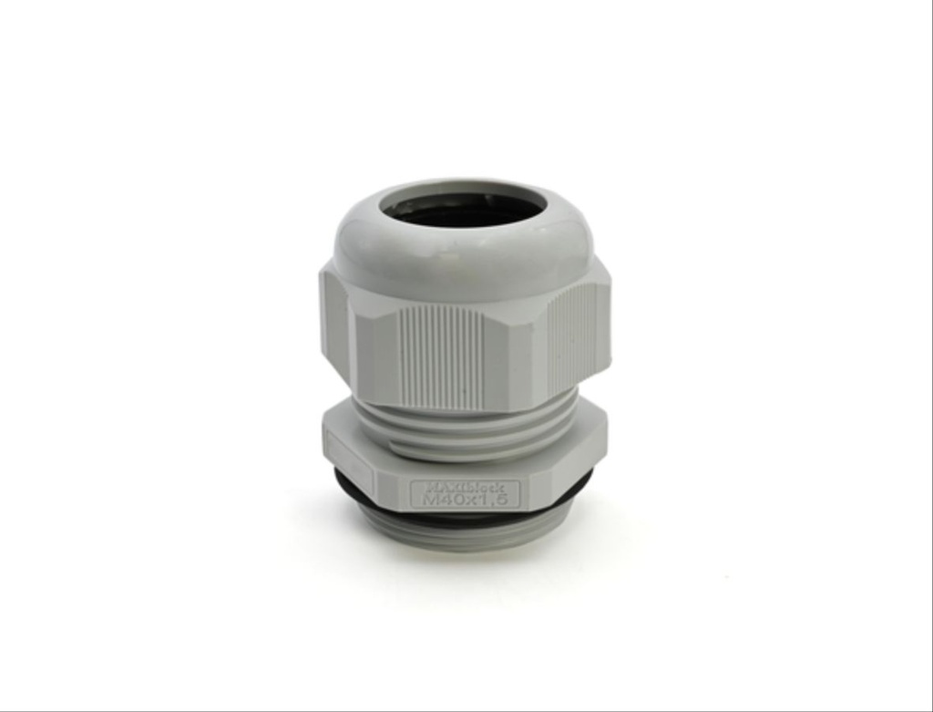 Presse-étoupe en polyamide IP68 ISO 40 gris (RAL 7035)