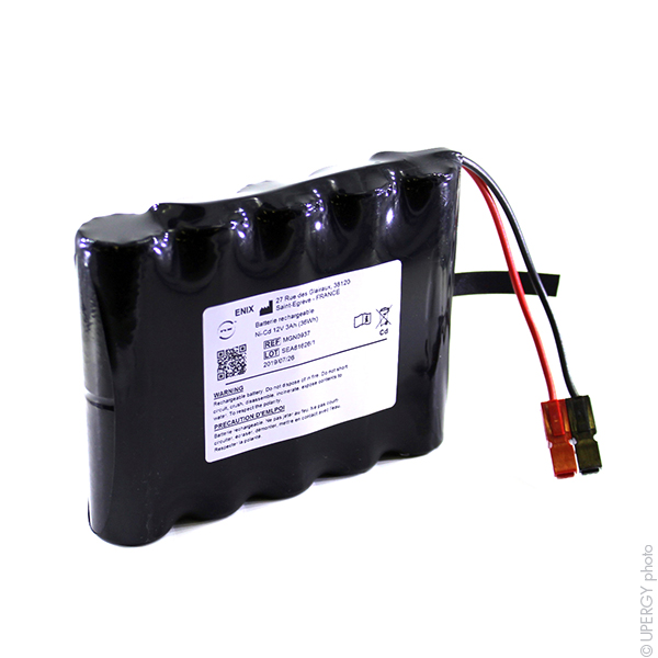 Batterie(s) Batterie médicale rechargeable SEBRA 2380 12V 3Ah