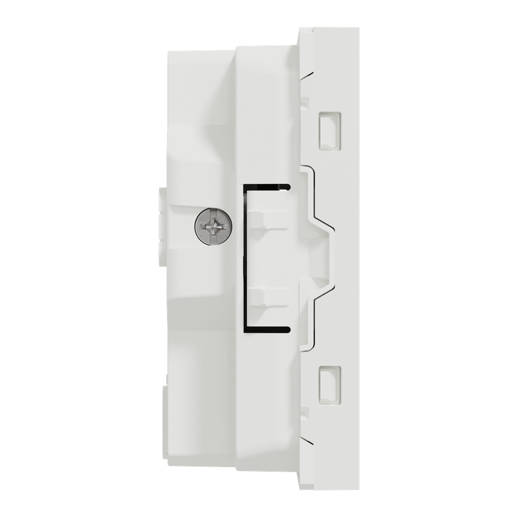 Unica - prise double standard US - 15A - 2P+T - 3 mod - Blanc - méca seul