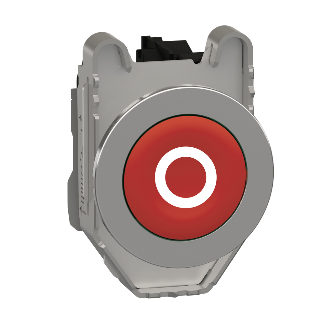 Harmony XB4 - bouton poussoir à impuls - flush - marqué - rouge - 1O - vis