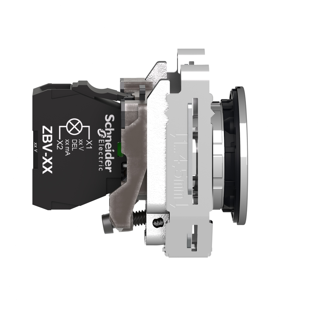 Harmony XB4 - voyant lumineux DEL - flush - vert - 230V - vis étrier