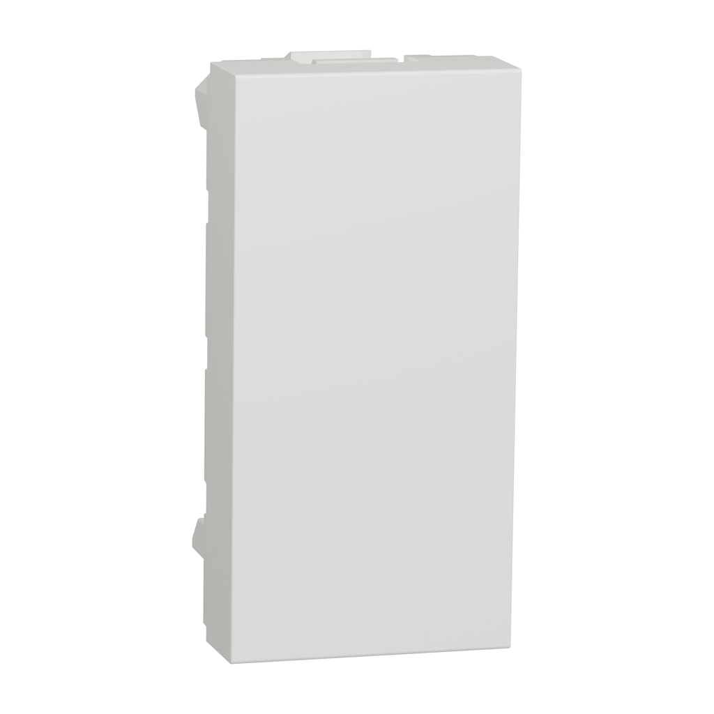 Unica - obturateur - 1 module - Blanc antibactérien - mécanisme seul