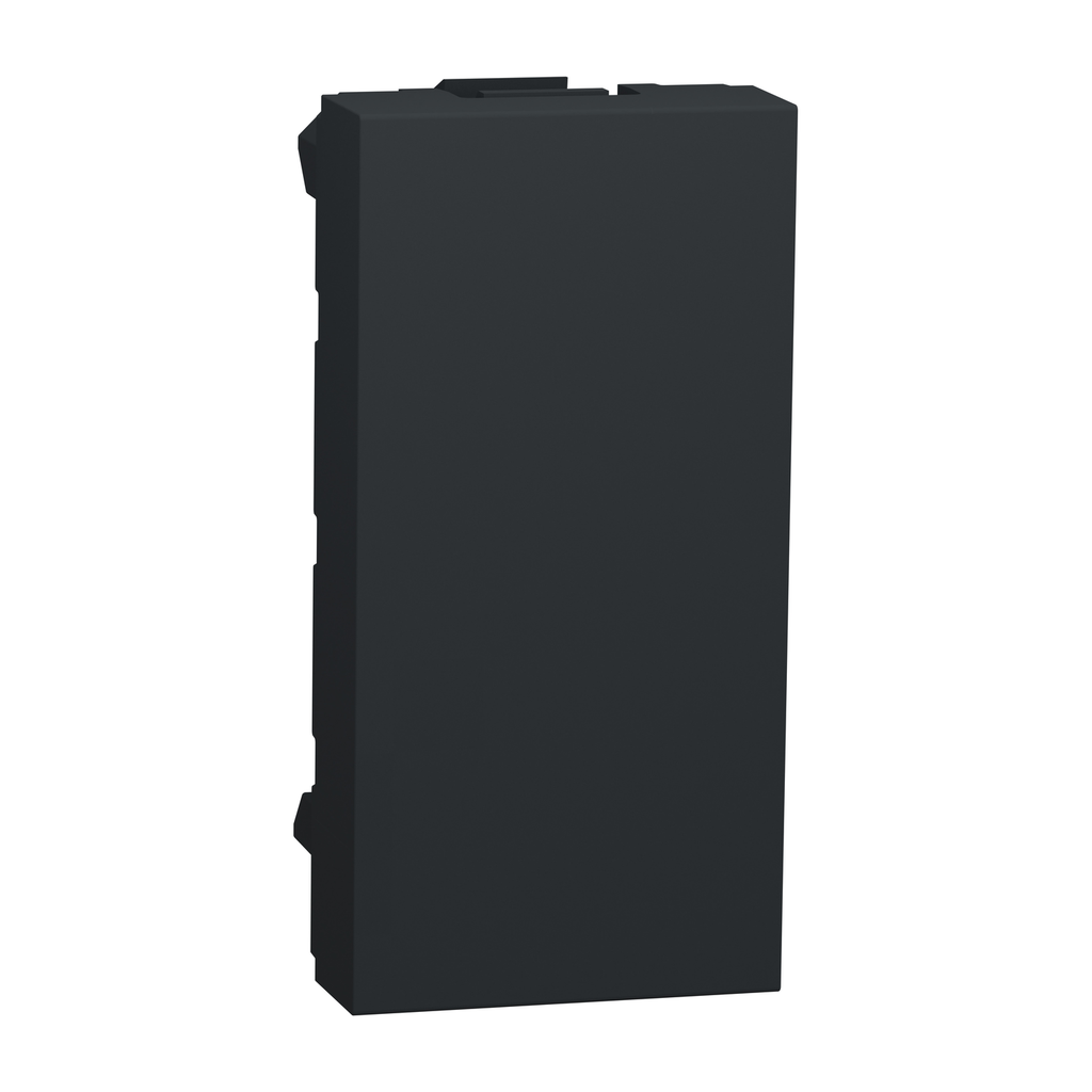 Unica - obturateur - 1 module - Anthracite - mécanisme seul