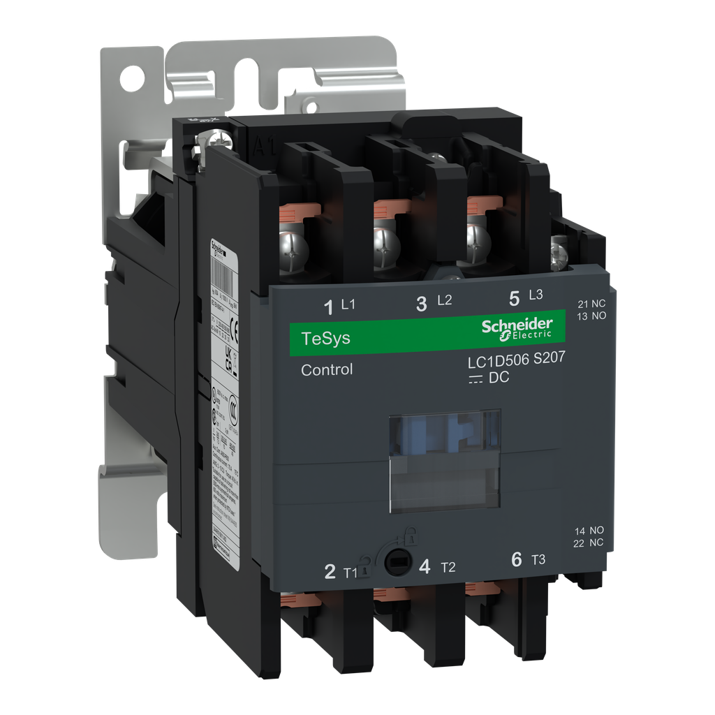 TeSys D - contacteur EN45545 - 3P(3NO) - AC3 <=440V 50A - 24Vcc - cosses fermées