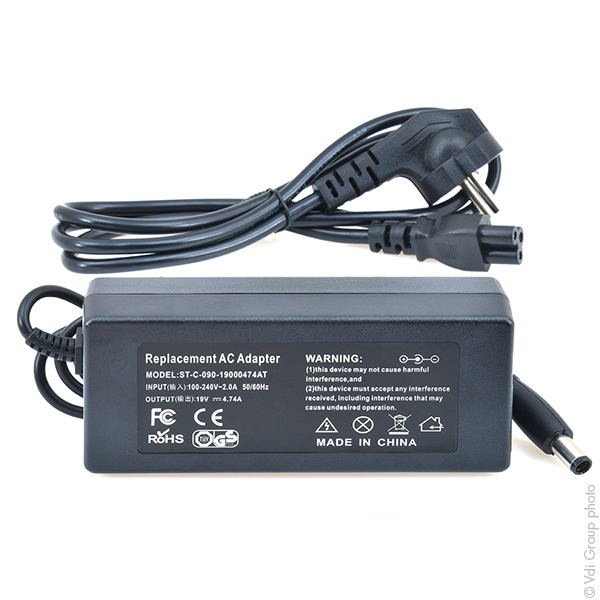 Unité(s) Alimentation pour ordinateur portable pour HP 19V 90W