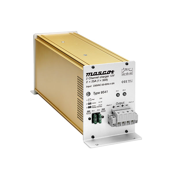 Unité(s) Chargeur plomb 12V/40A 230V Mascot 9541 (Intelligent) 2 sorties