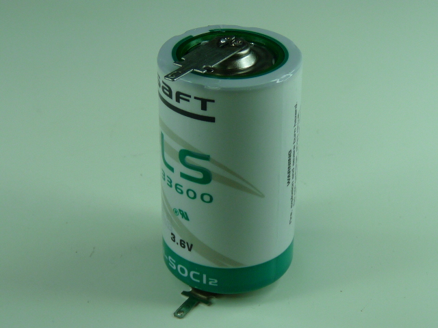 Pile(s) Pile lithium LS33600 D 3.6V 17Ah T2