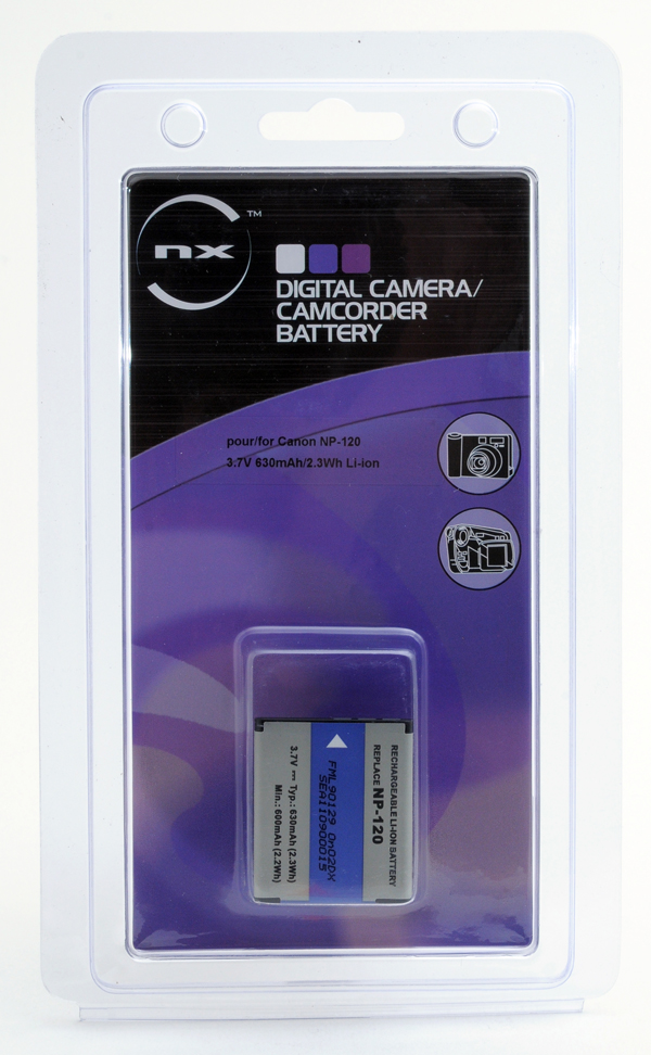 Blister(s) x 1 Batterie appareil photo - caméra 3.7V 630mAh