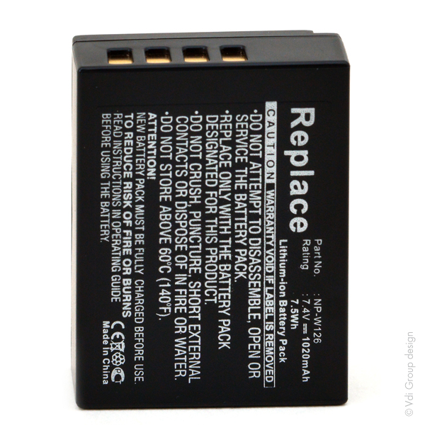 Blister(s) x 1 Batterie appareil photo - caméra 7.4V 1020mAh