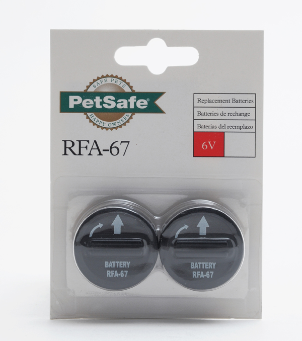 Blister(s) x 2 Batterie collier pour chien lot de 2 RFA67 6V 150mAh