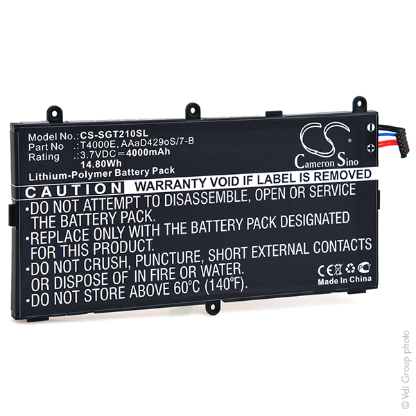 Batterie(s) Batterie tablette 3.7V 3600mAh